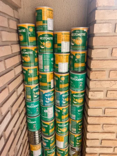 Latas leite para artesanato