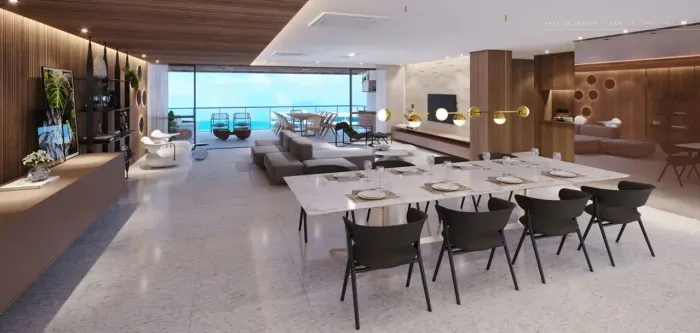 Apartamento alto padrão à venda no Condomínio Grand Ocean na Ponta Verde em Maceió - AL