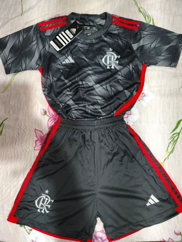 Kit / Conjunto Infantil Flamengo III 24/25 Adidas