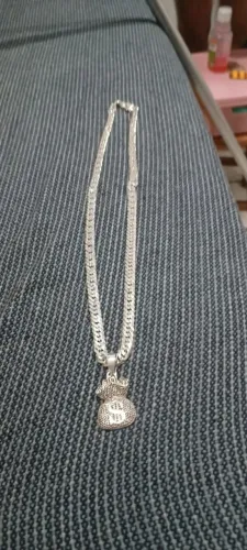 Corrente e pulseira de prata pra vender