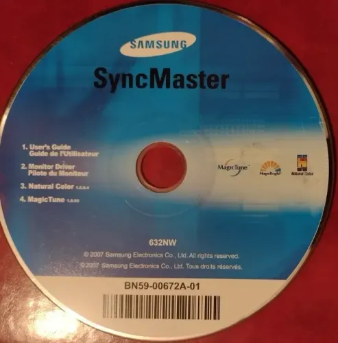 CD-ROM Sync Master - Sansung - 632NW2007 - BN59-00672A-01