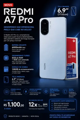 REDMI A7 PRO - NOVO | PRONTA ENTREGA