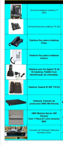 Aparelho telefone diversos modelos 