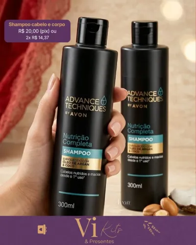 Shampoo cabelo e corpo Avon