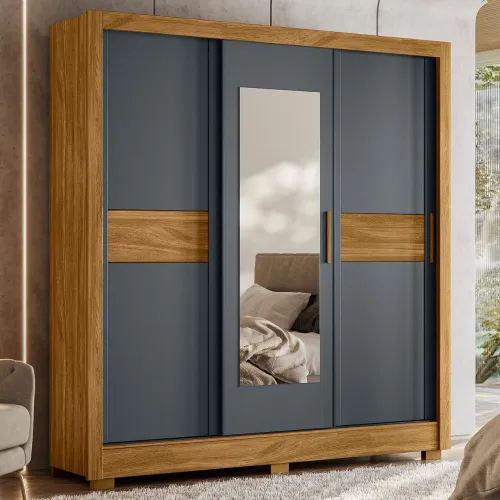 Roupeiro Bahamas com 3 Portas e 2 Gavetas