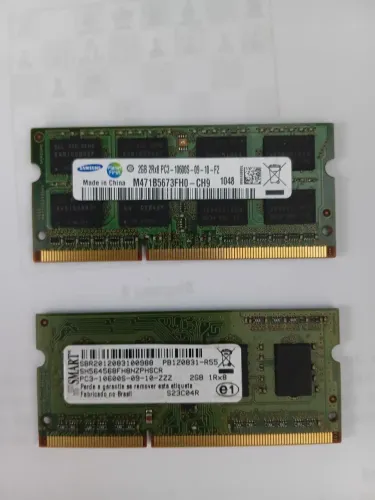 Memória P/ Notebook 2 X 2 ( 4 gb )Ddr3