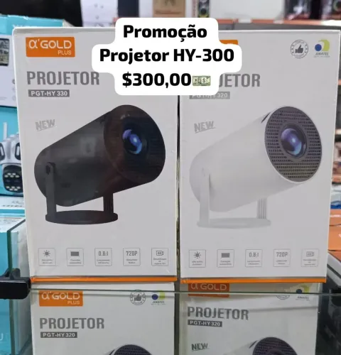 Projetor Pgt-hy300 preto e Branco 1280x720 HD