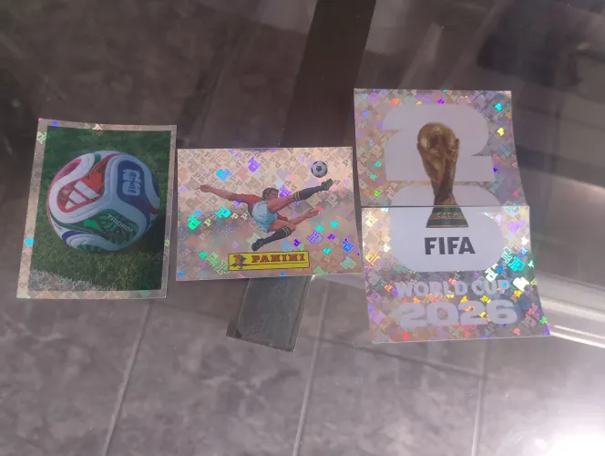 Lote Figurinhas Brilhantes 00,Fwc1,Fwc1,Fwc5