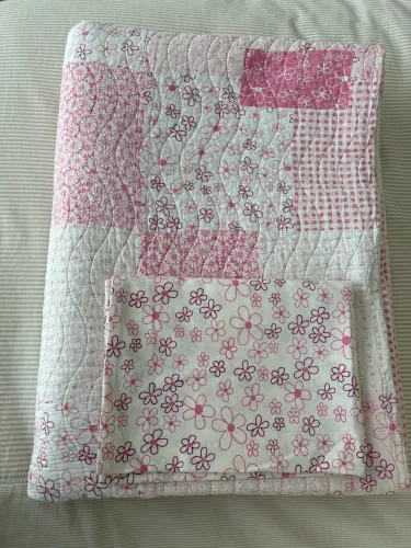 Colcha e Porta Travesseiro estilo Pathwork - LINDA