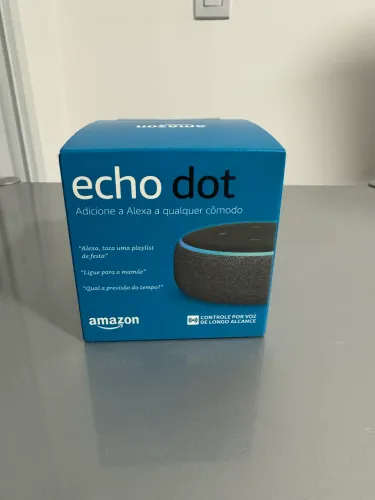 Alexa echo dot 3 nova lacrada na caixa