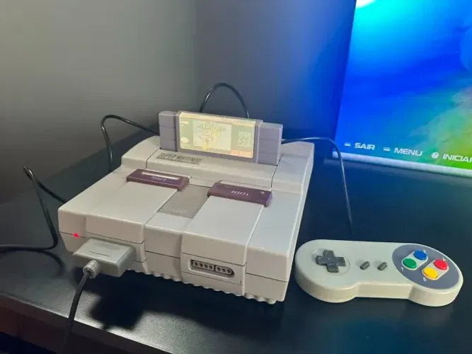 Vídeo Game Super Nintendo + 75 mil jogos + 1 controle