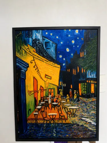 Quadro van gogh terraço 