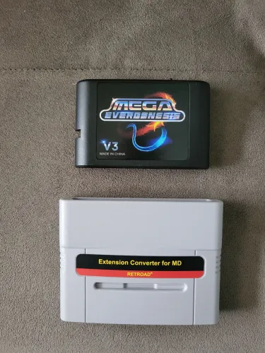 Everdrive Mega Drive com adaptador SNES