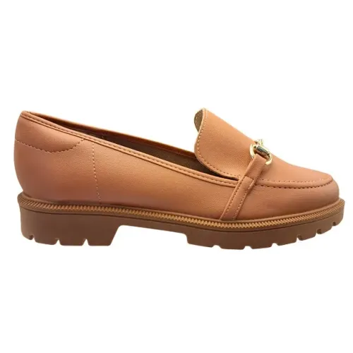 Sapato Feminino Mocassim Conforto Beira Rio Nude *1