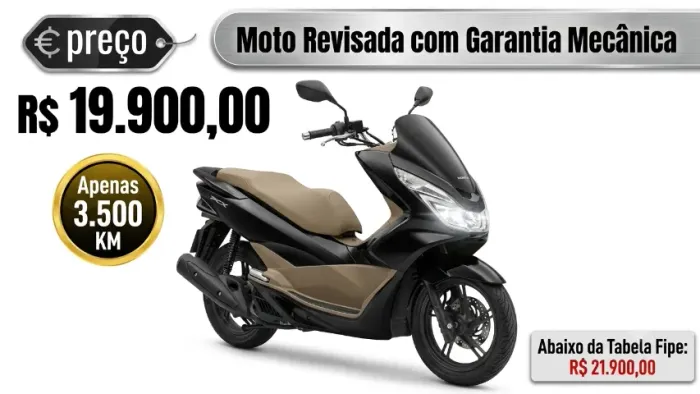 PCX 3.500 KM abaixo Fipe