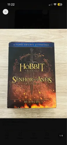 Blu-ray O Hobbit + Senhor Dos Anéis Estendidas Terra Média