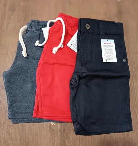 Kit Bermudas Infantil Masculinas (4 anos)