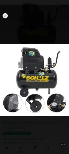 Compressor alternativo Schulz 25 litros 110v