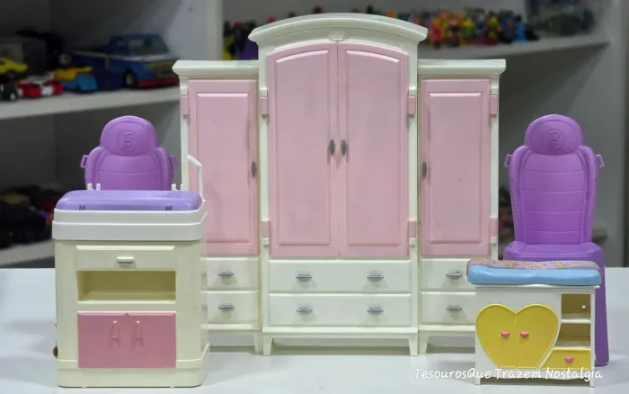 Quarto e Guarda-roupa Barbie Mattel 2002 Living in Style