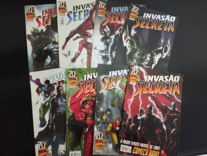 HQ Marvel "Invasão Secreta" - série completa (8 volumes)