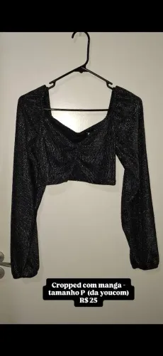 CROPPED PRETO DE FRIO