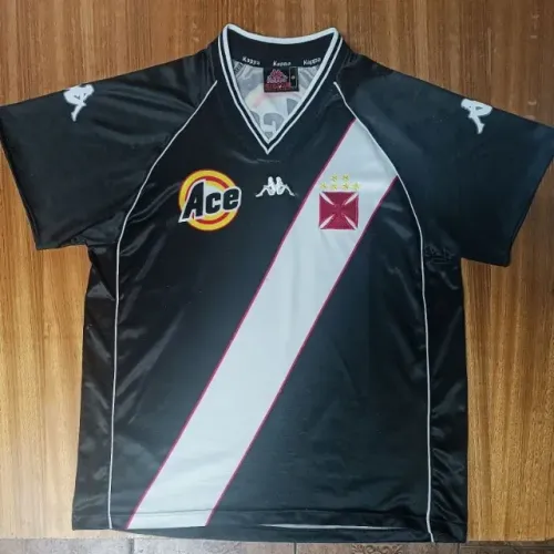 camisa original 2000 vasco da gama preta kappa tamanho G 00/01 #11