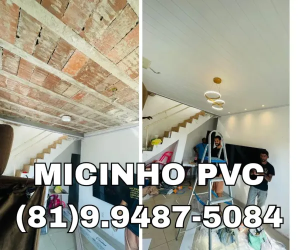 Instalação de Forro PVC com tudo incluso