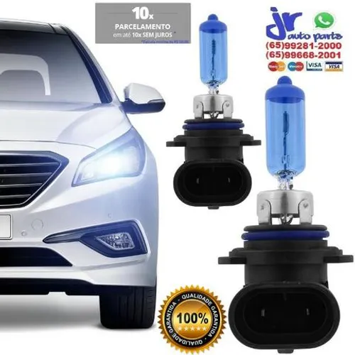 Par de Lâmpadas Super Brancas H1 H3 H4 H7 H11 HB4 Efeito Xênon