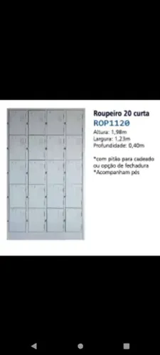 Armário guarda volumes 20 portas em aço