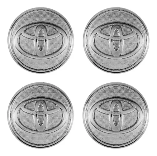 Sub Calota 55mm - Toyota Corolla Cromado 4 Peças - Emblemax