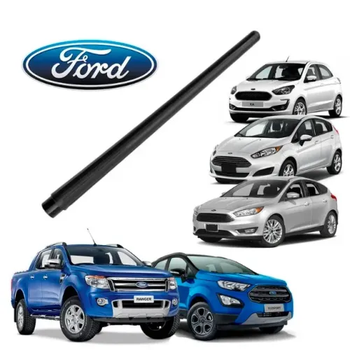 Antena Haste Ford Ka / Focus 2016 - Mega Flex Preta - Antico HS330