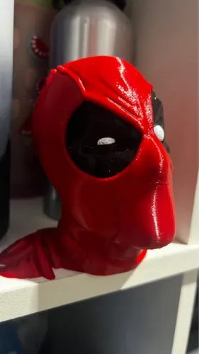 Cabeça Deadpool 3D 12cm super realista