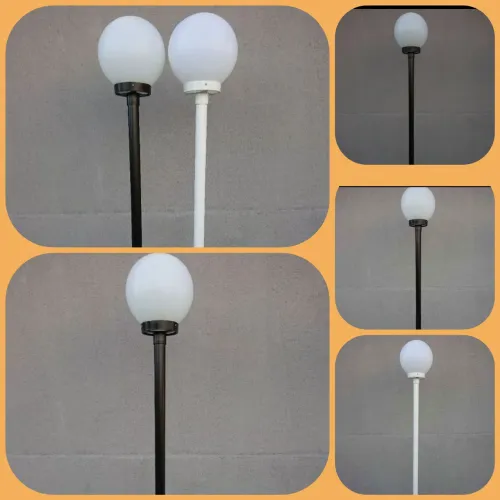 Poste de jardim com globo 