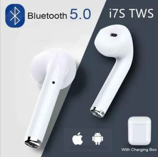 Fone de Ouvido Bluetooth I7s Tws Sem Fio com caixa portátil para carregamento