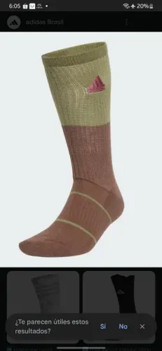 Meias Adidas - Cano Alto - Marrom e Verde