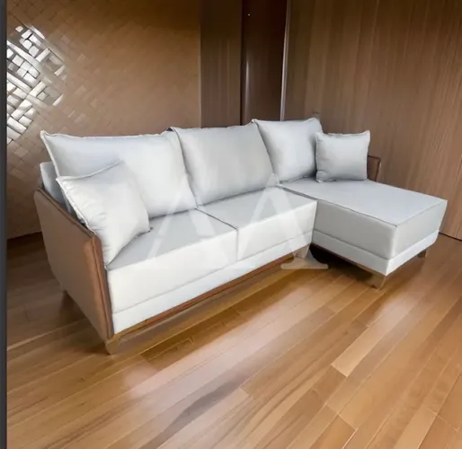 Sofá 3 lugares chaise tecido veludo e linho frete grátis entrego hoje R$ 1.650,00 a vista 