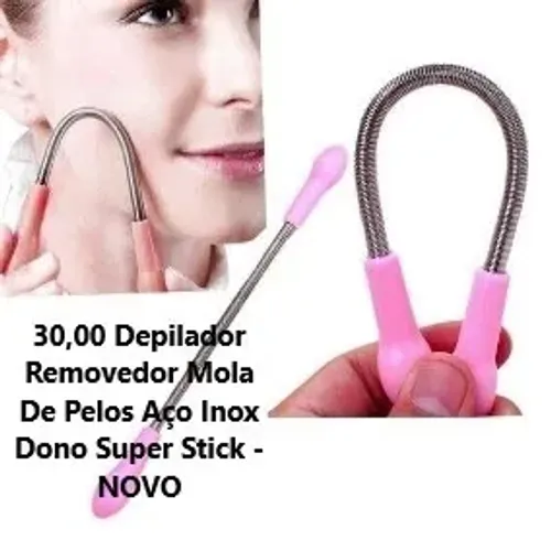 Depilador Removedor Mola De Pelos Aço Inox Dono Super Stick - Novo