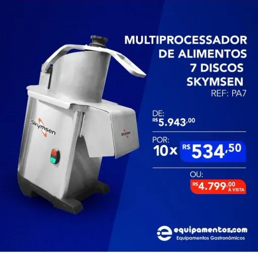 Processador de alimentos industrial 7 dias novo com garantia 