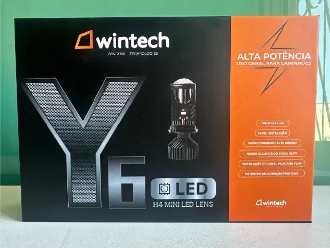 Par de lampada ultra led automotivo Projetor Y6 H4 6000k Foco definido Plug and play