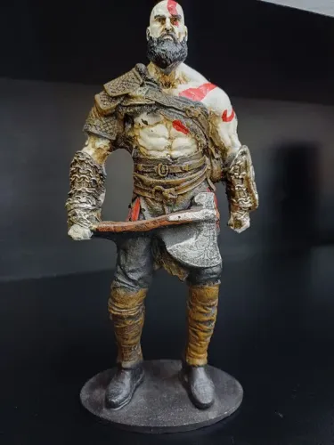 Estátua Kratos God of War - Colecionável Resina 21cm