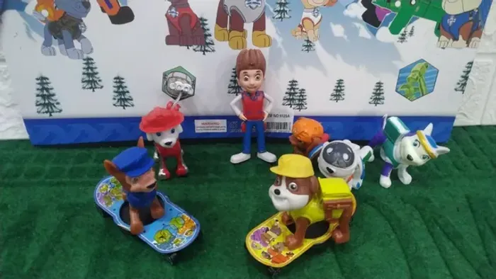 coleção brinquedo patrulha canina miniatura 10 pçs 9120a