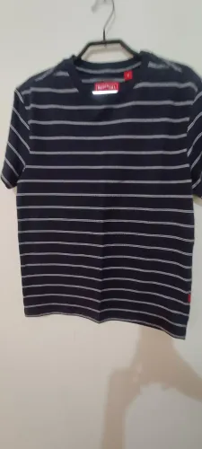 Camiseta Reserva listrada azul marinho