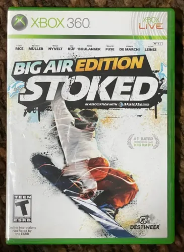 BIG AIR EDITION STOKED SNOWBOARD + RED FACTION ARMAGEDDON ORIGINAIS XBOX 360