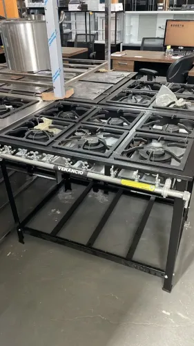 Fogão 6 bocas 30x30 baixa pressão epóxi (Ester)