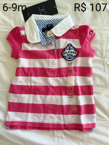 Camiseta Tommy Hilfiger Listrada 6-9 Meses