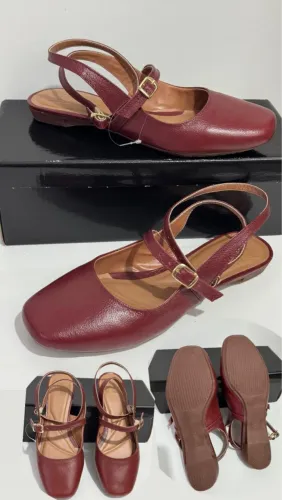 Sapatilha Feminina em couro legítimo- Numeração 35
