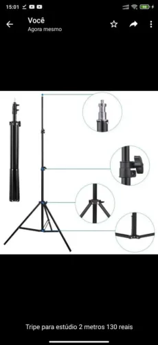 Tripe 175cm para estudios