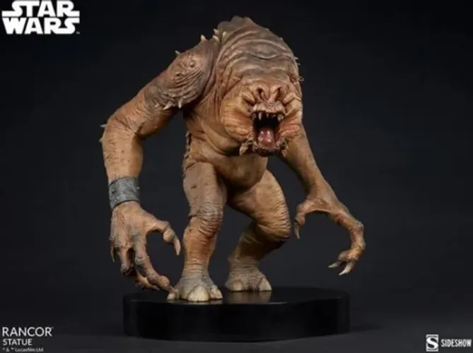 Sideshow Rancor - com caixa arte e parda - nunca exposta
