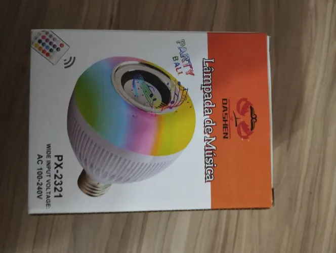 Lâmpada LED Inteligente com Bluetooth e Música