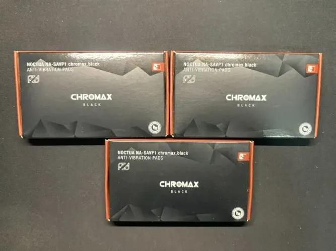 Kit Anti-Vibração p/ Ventoinhas - Noctua NA-SAVP1 chromax.black (3 kits com 16 cada)